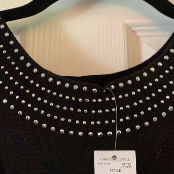 White house black market black top sweater XS - Picture 2 of 4